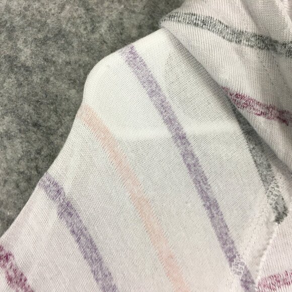 Torrid Top 2 2X Cowl Neck Slim Fit Semi Sheer Striped Beachy Hooded Long Sleeve - Picture 7 of 14